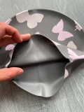 Mũ bơi Silicone người lớn, màu đen hình bướm hồng YouYou
