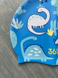 Mũ bơi trẻ em khủng long màu Xanh 361 (3-10 tuổi)