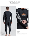 Áo bơi nam đen dài tay Sbart 760 Waterman
