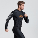 Áo bơi nam đen dài tay Sbart 760 Waterman