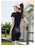 Bộ bơi nữ summer, cộc dáng rời, vải chống nắng, hãng 361