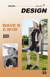 Bộ bơi nữ summer, cộc dáng rời, vải chống nắng, hãng 361
