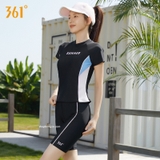 Bộ bơi nữ summer, cộc dáng rời, vải chống nắng, hãng 361