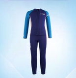 Bộ bơi giữ nhiệt dài rời bé trai, xanh than, vải dày 2.5mm, Dive & Sail