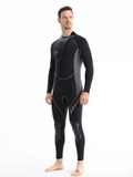 Bộ bơi giữ nhiệt nam đen xám, dài liền, vải dày 1.5mm, Sbart 1547