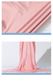 Bộ bơi bé gái dài tay, quần 2 lớp, loại size đại, màu hồng