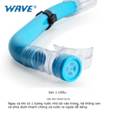 Bộ kính lặn & ống thở trẻ em, chính hãng Wave