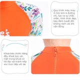 Bộ bơi cộc tay bé gái, màu cam, Lucky, vải chống nắng, M150312K