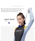 Bộ bơi giữ nhiệt, đen vàng, dáng dài, vải dày 2.5mm DiveSail