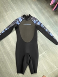 Bộ bơi giữ nhiệt nam dài tay, đen tay xanh, vải dày 2mm, DiveSail