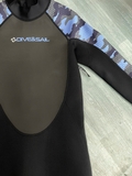 Bộ bơi giữ nhiệt nam dài tay, đen tay xanh, vải dày 2mm, DiveSail