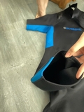 Bộ bơi giữ nhiệt nam cộc tay , màu đen, chất vải dày 1.5mm, DiveSail