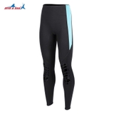 Bộ bơi nữ giữ nhiệt, dài tay, màu đen xanh, vải dày 1.5mm, Dive Sail