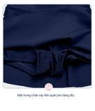 Bộ bơi bé gái màu tím, dài tay kéo khoá, chân váy, vải UPF 50++, Momasong(Korea)