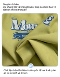 Bộ bơi chống nắng chống clo, dài tay màu xanh xám, Momasong (Korea)