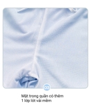 Bộ bơi bé trai vải chống nắng chống clo, màu xanh dài tay, kéo khoá Momasong(Korea)