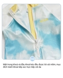 Bộ bơi dài tay dáng liền, màu xanh trắng, chống nắng UPF 50++ chống Clo, Momasong(Korea)