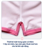 Bộ bơi bé gái chống nắng, màu trắng hồng, vải cao cấp, Momasong (Korea)