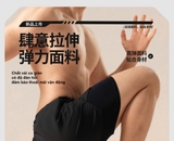 Quần bơi, biển nam, dáng 2 lớp, chính hãng 361, màu đen