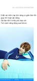 Bộ bơi chống nắng bé trai, dáng dài liền, xanh than vàng, vải kháng Clo, Dive&Sail