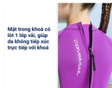 Bộ bơi giữ nhiệt cộc tay, màu tím, hình vịt, vải dày 2.5mm Dive & Sail