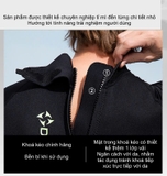 Bộ bơi giữ nhiệt dài tay, màu đen hông xanh, vải dày 1.5mm Dive & Sail