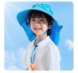 Mũ vành rộng chống nắng che gáy cho bé YUKE