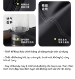 Bộ bơi nữ chống nắng, dài tay màu xám,  tay xanh, vải kháng Clo, UPF 50+, 361