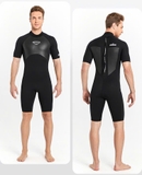 Bộ bơi giữ nhiệt nam, cộc tay, màu đen, vải dày 2.0mm, Dive Sail