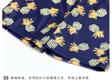Bộ bơi bé trai cộc tay, màu trắng, kéo khoá, vải chống nắng, Momasong (Korea)