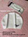 Mũ bơi cho người tóc dài Speedo Adult Plain Moulded Silicone – Long hair