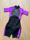 Bộ bơi giữ nhiệt nữ, dáng cộc liền, màu tím đen, vải dày 2.0mm, Dive Sail