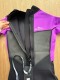 Bộ bơi giữ nhiệt nữ, dáng cộc liền, màu tím đen, vải dày 2.0mm, Dive Sail