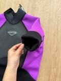 Bộ bơi giữ nhiệt nữ, dáng cộc liền, màu tím đen, vải dày 2.0mm, Dive Sail