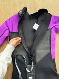 Bộ bơi giữ nhiệt nữ, dáng cộc liền, màu tím đen, vải dày 2.0mm, Dive Sail