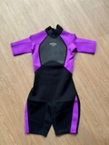 Bộ bơi giữ nhiệt nữ, dáng cộc liền, màu tím đen, vải dày 2.0mm, Dive Sail