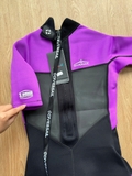 Bộ bơi giữ nhiệt nữ, dáng cộc liền, màu tím đen, vải dày 2.0mm, Dive Sail