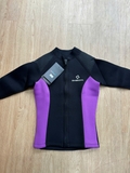 Áo bơi giữ nhiệt nữ, màu đen tím, vải dày 3.0mm, Dive & Sail
