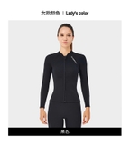 Áo bơi nữ giữ nhiệt dài tay, màu đen, kéo khoá, vải dày 2.0mm Dive Sail