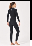 Áo bơi nữ giữ nhiệt dài tay, màu đen, kéo khoá, vải dày 2.0mm Dive Sail