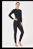 Bộ bơi nữ giữ nhiệt, chống lạnh cơ thể, vải 2mm, màu đen dáng rời Dive & Sail