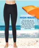 Quần bơi dài giữ nhiệt nữ, màu đen, vải dày 2.0mm Dive & Sail