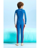 Bộ bơi giữ nhiệt cho bé, xanh liền dài tay chân, vải dày 2.5mm, Dive Sail