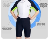 Bộ bơi trẻ em hàng cao cấp, chống nắng UPF 50+, màu trắng đen, cộc tay, 361