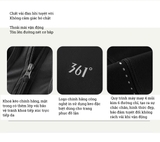 Bộ bơi 361 nữ, mẫu mới dáng liền, thon gọn tôn dáng, màu đen, liền chân váy