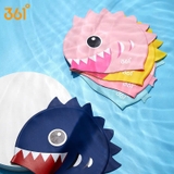Mũ bơi trẻ em 361, hình cá, chống thấm nước, không gây khó chịu, dùng được cho tóc dài