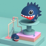 Mũ bơi trẻ em 361, hình cá, chống thấm nước, không gây khó chịu, dùng được cho tóc dài