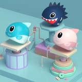 Mũ bơi trẻ em 361, hình cá, chống thấm nước, không gây khó chịu, dùng được cho tóc dài