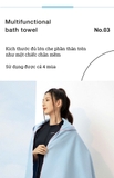 Khăn tắm nhanh khô 361, khoác choàng liền mũ, thấm hút nhanh, tắm biển, bơi, chơi thể thao