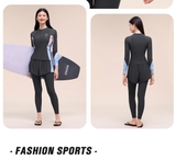 Bộ bơi nữ 361, dài tay, chống nắng UPF 50+, giúp dáng thon gọn, hàng cao cấp